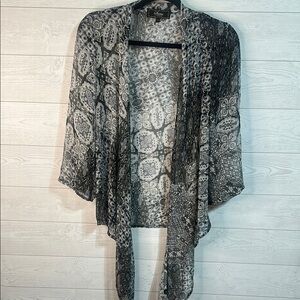 Status by Chenault Women's Snakeskin Cardigan Small